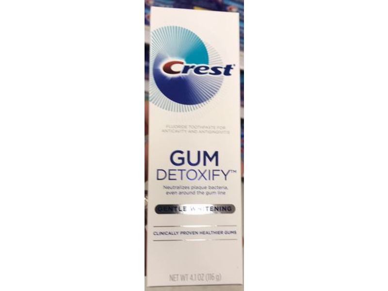 Crest Gum Detoxifying Gentle Whitening, 4.1 oz/116 g