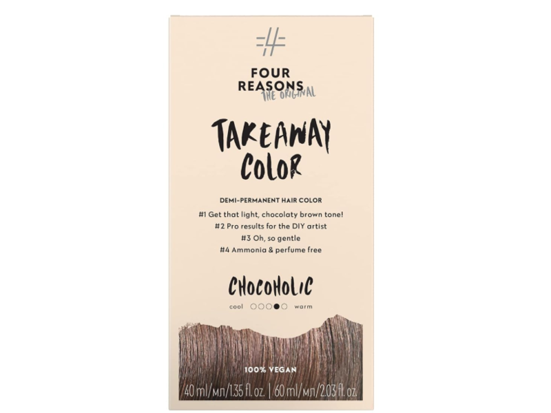 Four Reasons Takeaway Color Demi-Permanent Hair Color Kit, 6.35 Chocoholic