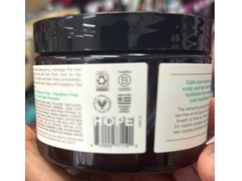 Soapbox Soothing Hydration Hair Mask, Tea Tree, 12 fl oz/354 mL