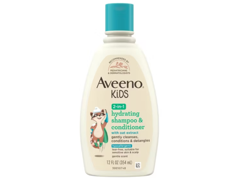 Aveeno Baby Kids 2-In-1 Hydrating Shampoo & Conditioner, 12 fl oz/354 mL