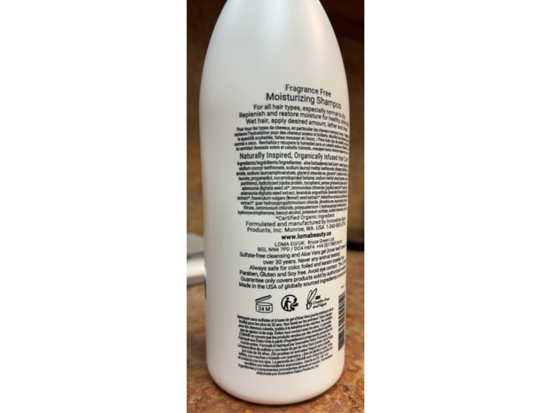 Loma Moisturizing Shampoo, 33.8 fl oz/1000 mL