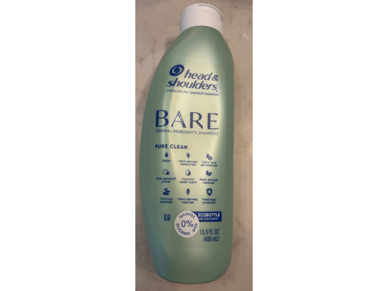 Head & Shoulders Dandruff Shampoo, Bare Pyrithione Zinc, 13.5 fl oz/400 mL