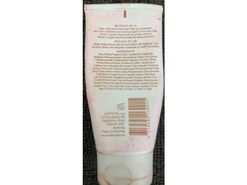 Natio Skin Perfecting BB Cream, Fair, SPF 15, 1.7 oz/50 g