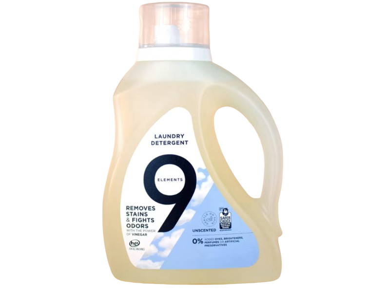 9 Elements Laundry Detergent, 92 fl oz/2.72 L Ingredients and Reviews