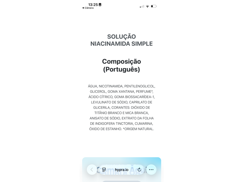 Simple Organic Niacinamide Solution, 0.10 fl oz/3 mL