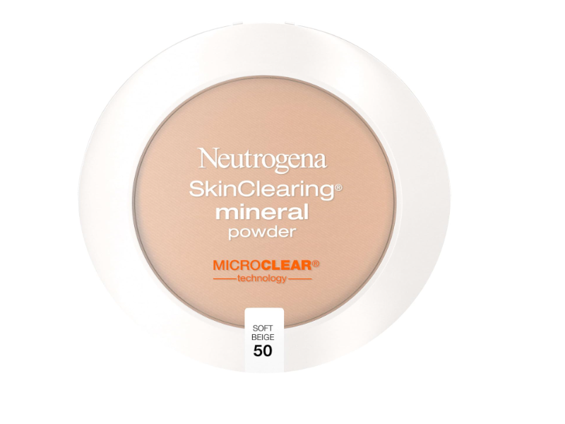 Neutrogena Skin Clearing Mineral Powder, Soft Beige, 0.38 oz/11 g