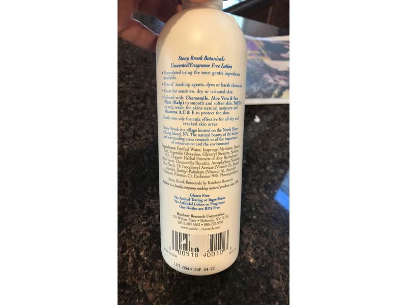 Stonybrook Unscented Body Lotion,16 fl oz/470 mL