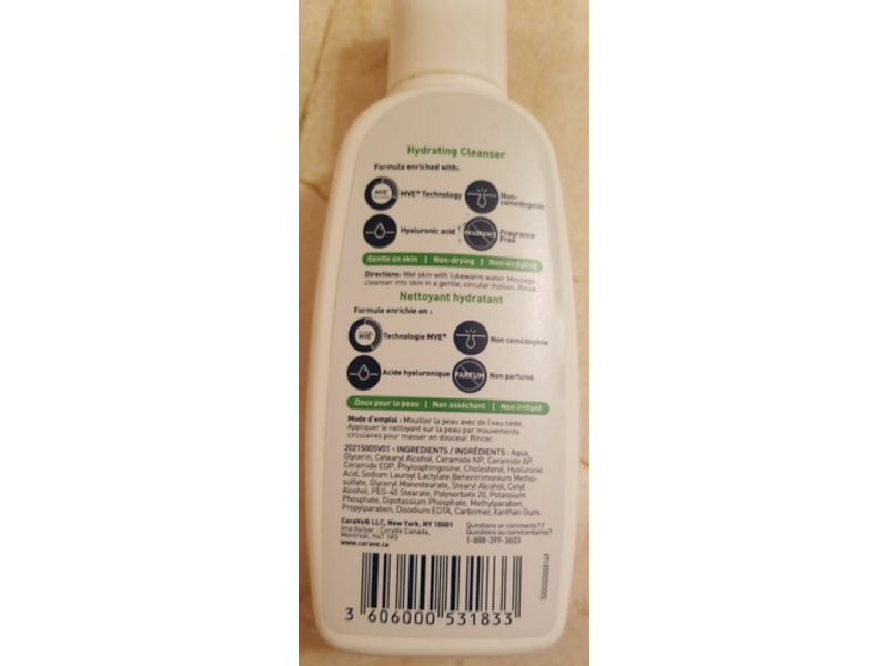 CeraVe Hydrating Cleanser, Normal to Dry Skin, 87 mL