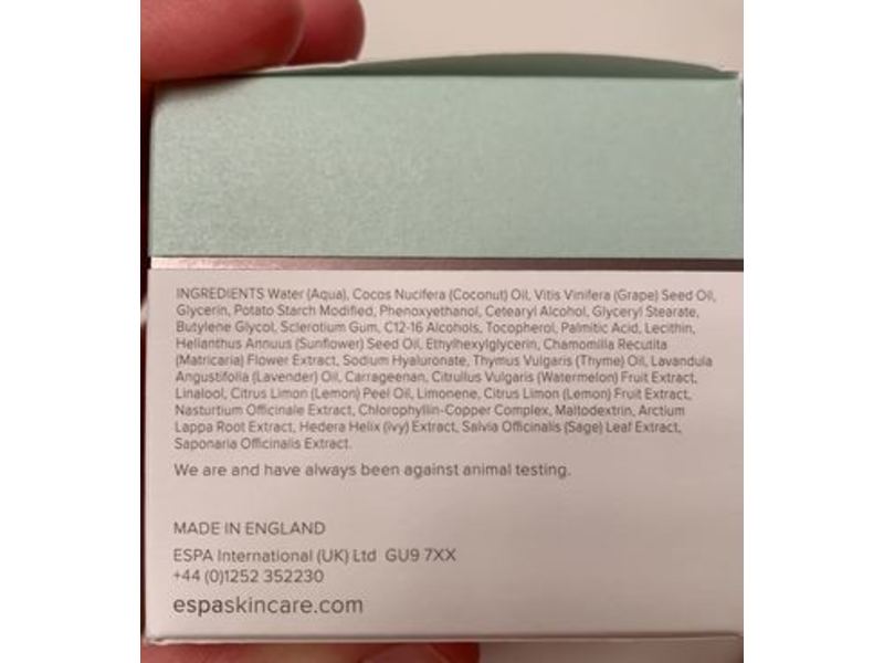 ESPA 24 Hour Balancing Moisturiser, 1.8 oz/55 mL