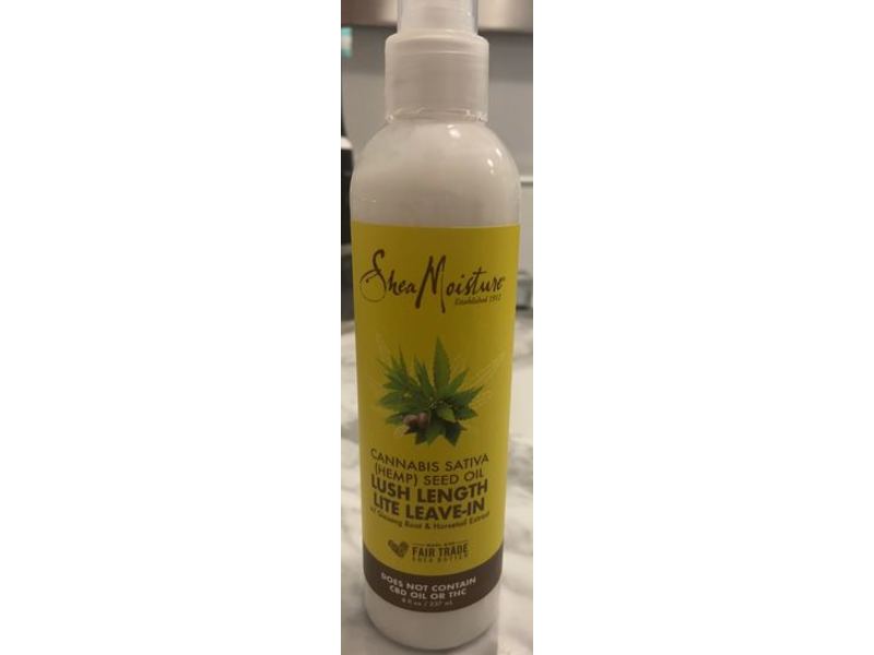 SheaMoisture Lush Length Lite Leave-In, Cannabis Sativa (Hemp) Seed Oil, 8 fl oz/237 mL