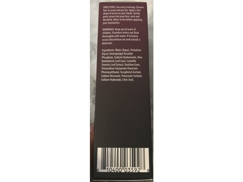 Merle Roberts Perfectionist Dark Spot Face Serum, Vitamin C & Hyaluronic, 1 fl oz/30 mL