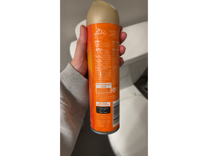 Glade Air Freshener Spray - Pumpkin Spice Things Up - Holiday Collection 2020 - Net Wt. 8 OZ (227 g) Per Can - Pack of 4 Cans
