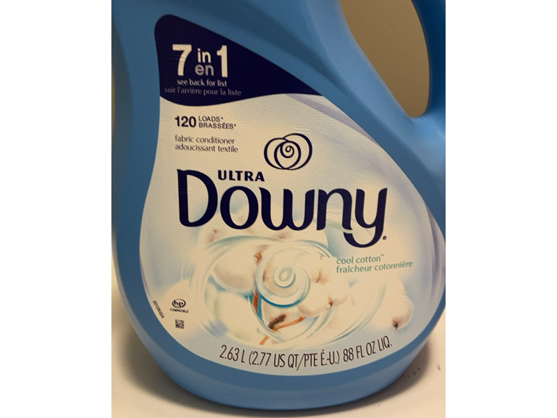 Downy 7 In 1 Fabric Softener, Cool Cotton, 120 Loads, 88 fl oz/2.63 L
