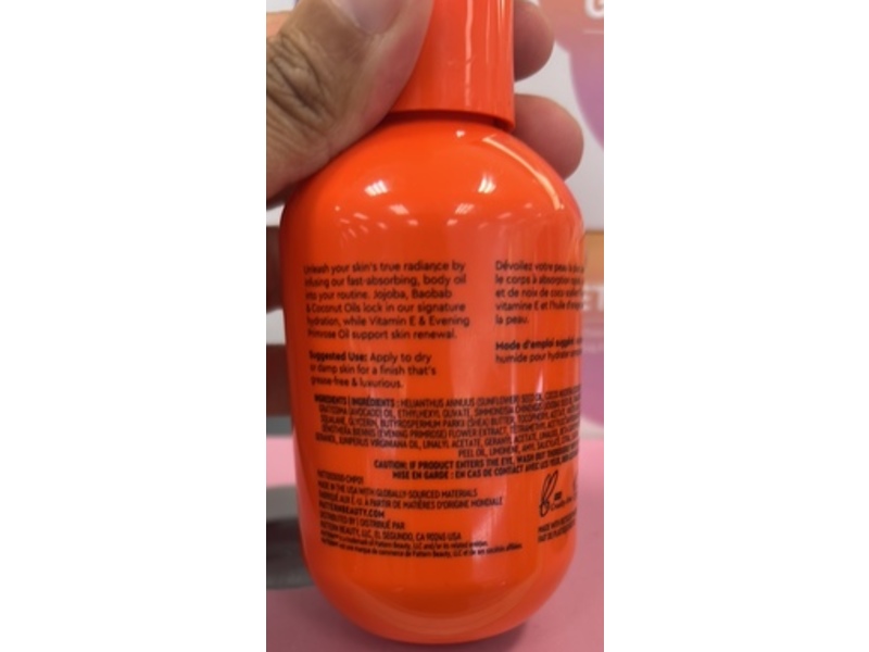 Pattern Nourishing Body Oil, Midnite Amber, 4.93 fl oz/146 mL