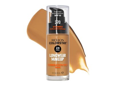 Revlon Colorstay Makeup, 370 Toast, SPF 15, 1 fl oz/30 mL