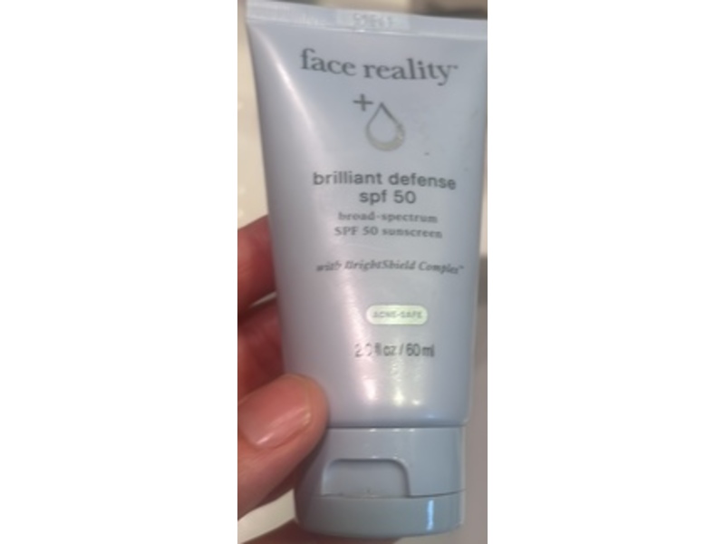 Face Reality Brilliant Defense Sunscreen, SPF 50, 2 fl oz/60 mL