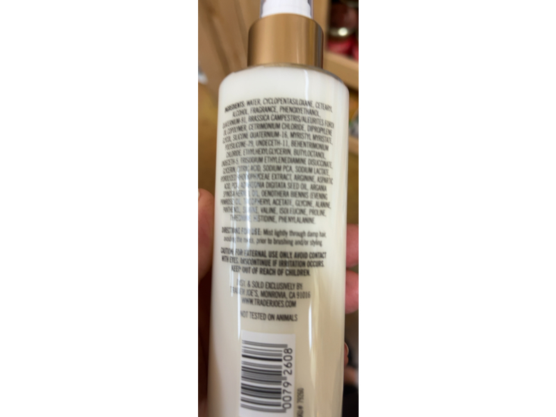 Trader Joe's Leave In Conditioner, 6 fl oz/177 mL