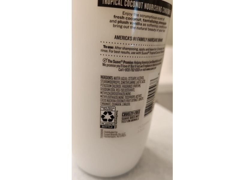 Suave Essentials Nourishing Conditioner, Tropical Coconut, 22.5 oz/665 mL