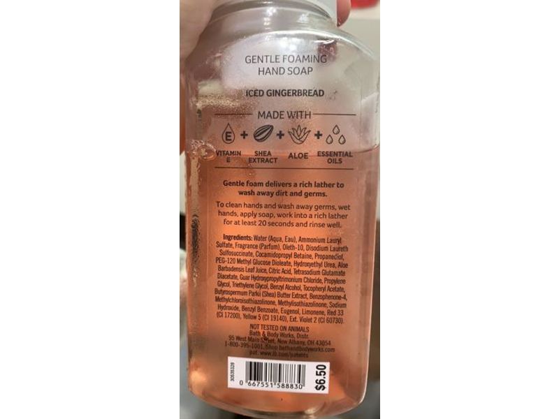Bath & Body Works Gentle Foaming Hand Soap, Iced Gingerbread, 8.75 fl oz/259 mL