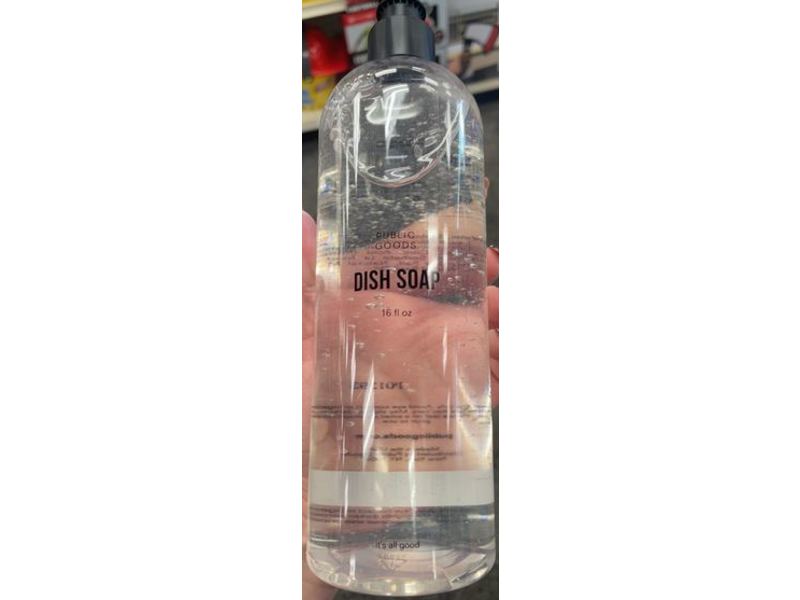 Public Goods Mandarin Basil Dish Soap, 16 fl oz