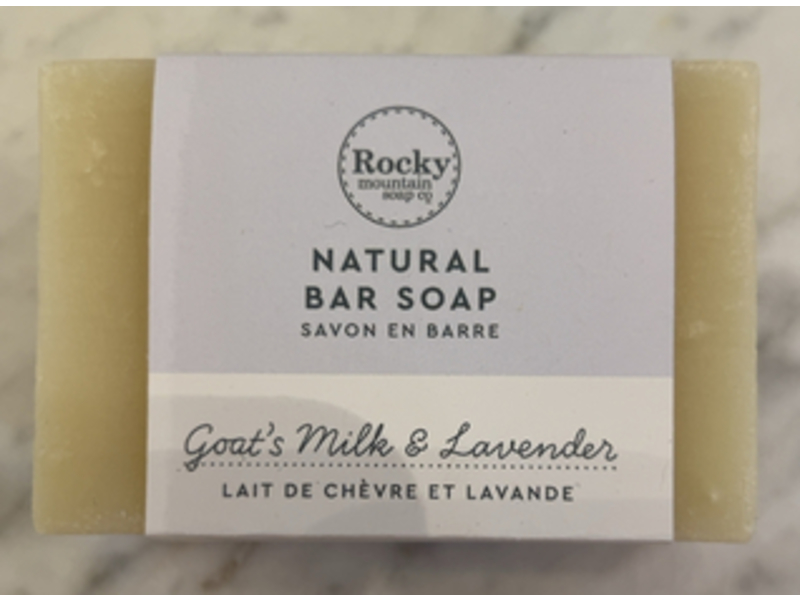 Rocky Mountain Natural Bar Soap, Goat's Milk & Lavender, 100 g