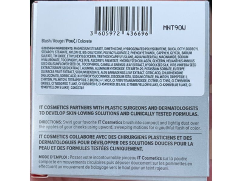 it Cosmetics Bye Bye Pores Blush, Adore, 0.192 oz/5.44 g