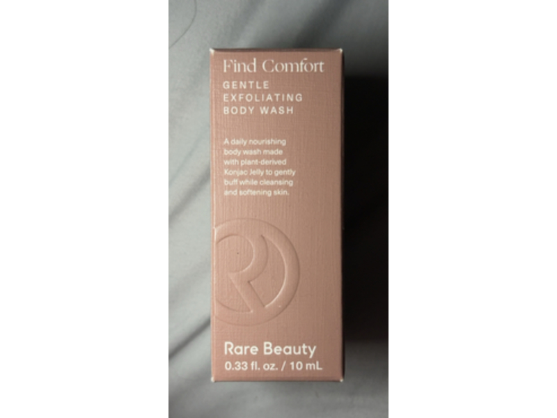 Rare Beauty Find Comfort Gentle Exfoliating Body Wash, 0.33 fl oz/10 mL