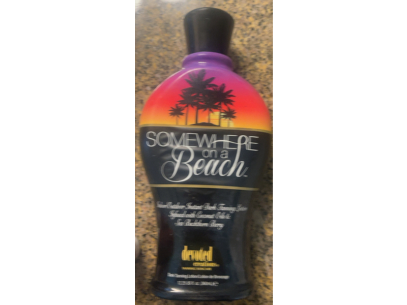 Devoted Creations Somewhere on a Beach Indoor Outdoor Instant Dark Tanning Lotion, 12.25 fl oz/360 mL