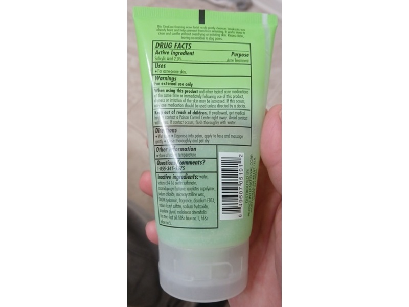 XtraCare Oil-Free Foaming Acne Wash Facial Scrub, Salicylic Acid 2%, 5.3 oz/150 g, Pack of 2