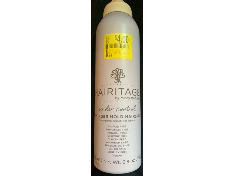 Hairitage Stronger Hold Hairspray, Under Control, 6.8 oz/225 mL