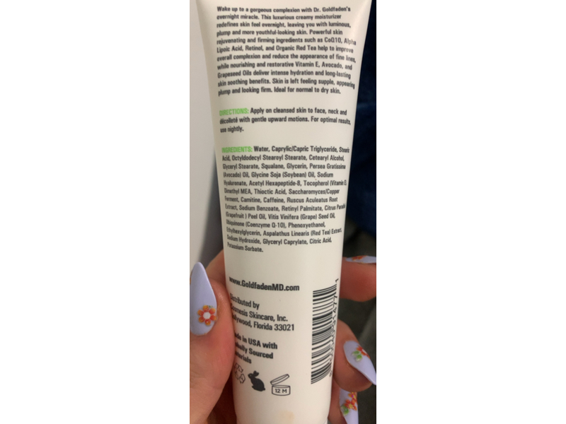 Goldfaden MD Overnight Regenerative Facial Treatment, Wake Up Call, 2 oz/60 mL