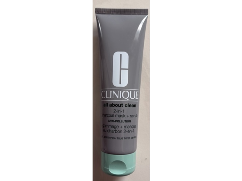 Clinique 2 In 1 Charcoal Mask + Scrub, 3.4 fl oz/100 mL