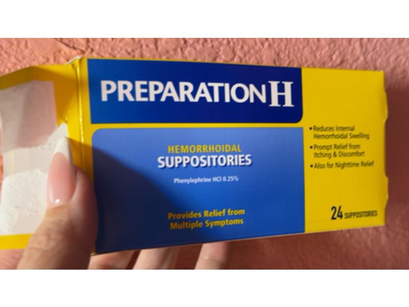 Preparation H Hemorrhoid Suppositories, 24 Count