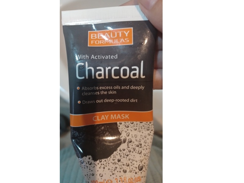 Beauty Formulas Clay Mask, Charcoal, 3,3 fl oz/100 mL
