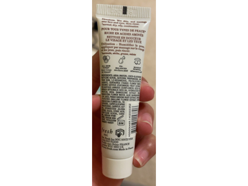 Fresh Soy face Cleanser, 0.5 fl oz/15 mL