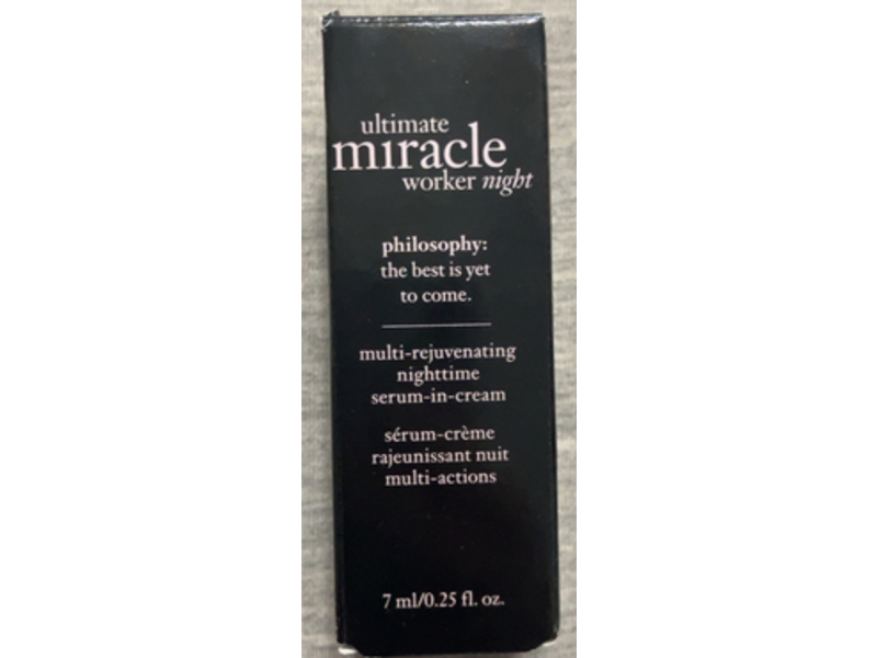 Philosophy Ultimate Miracle Worker Night Serum In Cream, 0.25 fl oz/7 mL
