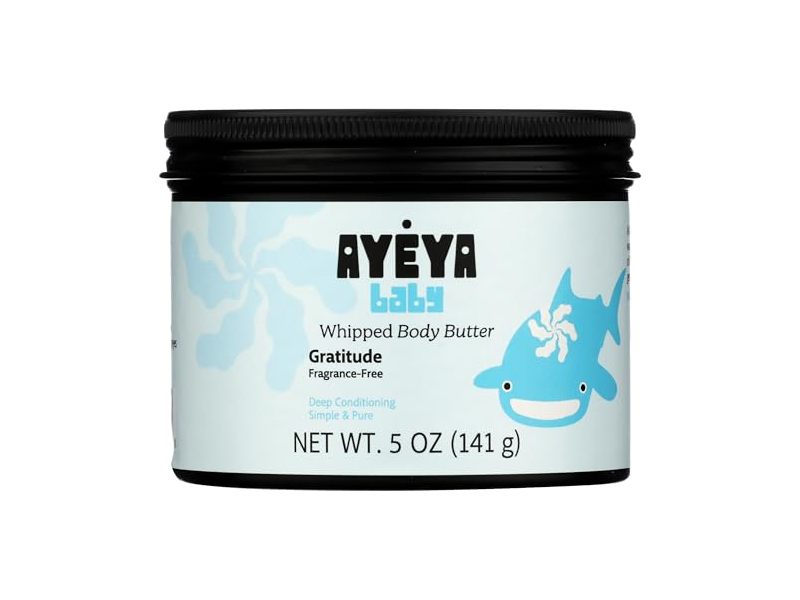 Ayeya Baby Whipped Body Butter, Fragrance-Free, 5 oz/141 g
