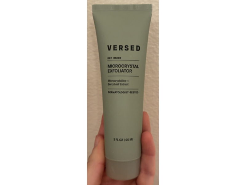 Versed Day Maker Microcrystal Exfoliator, Microcrystalline + Berry Leaf Extract, 3 fl oz/90 mL