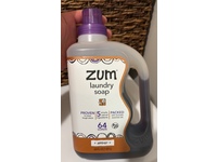 Zum Laundry Soap, Amber, 64 Loads, 64 fl oz/1.89 L - Image 3