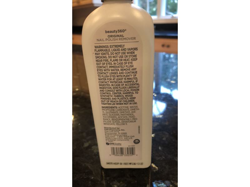 Beauty 360 Nail Polish Remover, Original, 16 fl oz/473 mL
