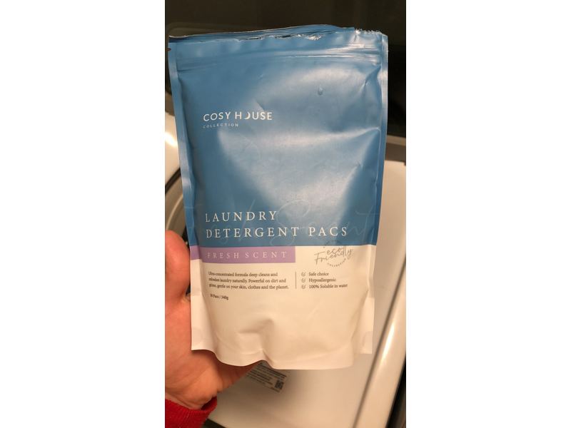 Cosy House Laundry Detergent Pacs, Fresh Scent, 30 Pacs, 340 g