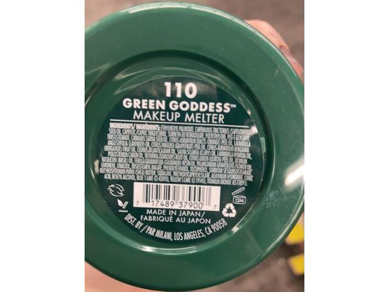 Milani Green Goddess Makeup Melter Cleansing Balm, 1.587 oz / 45 g