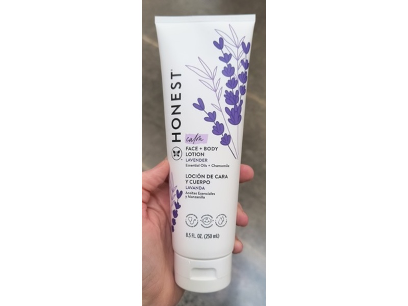 Honest Calm Face + Body Lotion, Lavender, 8.5 fl oz/250 mL