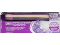 Xoc Purple Whitening Toothpaste Plus Bamboo Toothbrush, 3.38 fl oz/100 mL - thumbnail 1