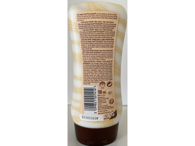 Hawaiian Tropic Sun Lotion, Silk Hydration, SPF 30, 180 mL