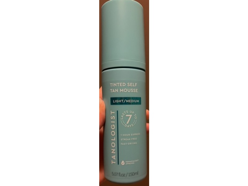Tanologist Tinted Self Tan Mousse, Light/Medium, 5.07 fl oz/150 mL
