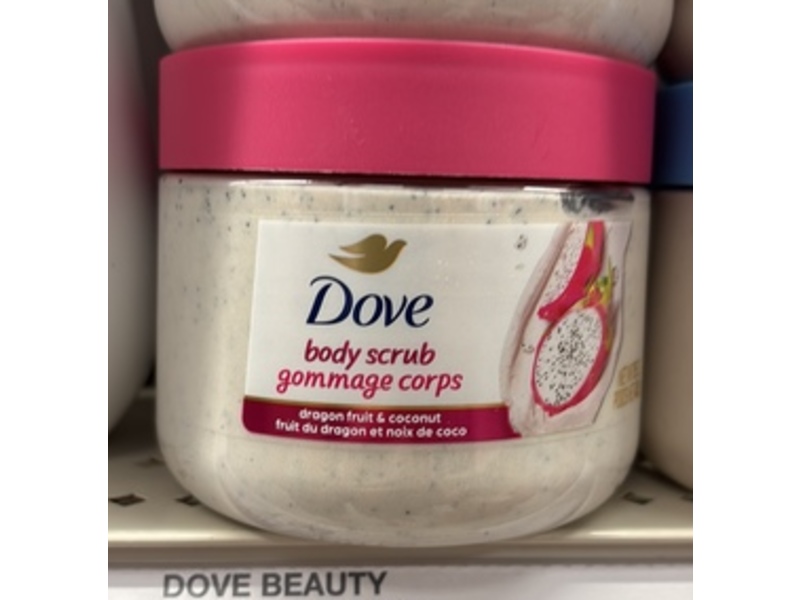 Dove Body Scrub, Dragon Fruit & Coconut, 15 oz/425 g
