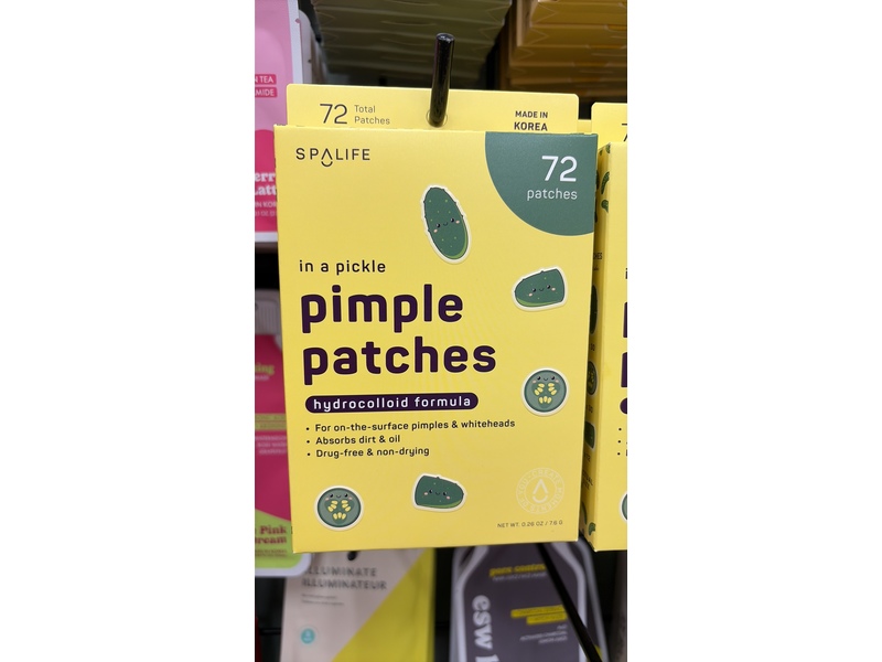 SpaLife Pimple Patches, Hydrocolloid Formula, 0.26 oz/7.6 g, 72 Count