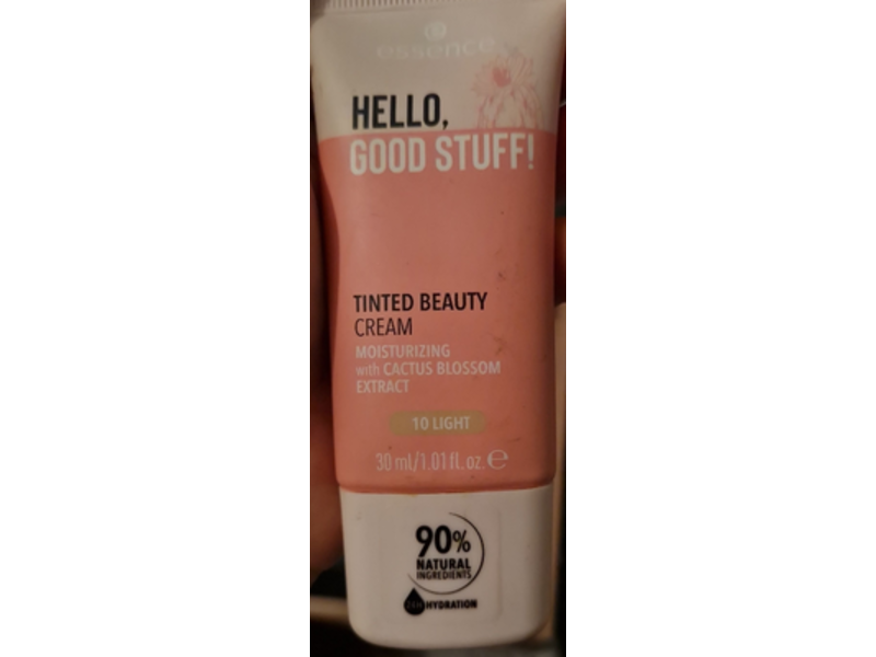 essence Hello, Good Stuff! Tinted Beauty Cream, 10 Light, 1.01 fl oz/30 mL