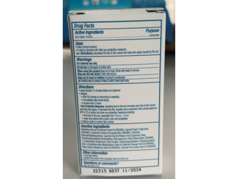 Coola Mineral Sunscreen Stick, Organic, SPF 50, 0.6 oz/17 g